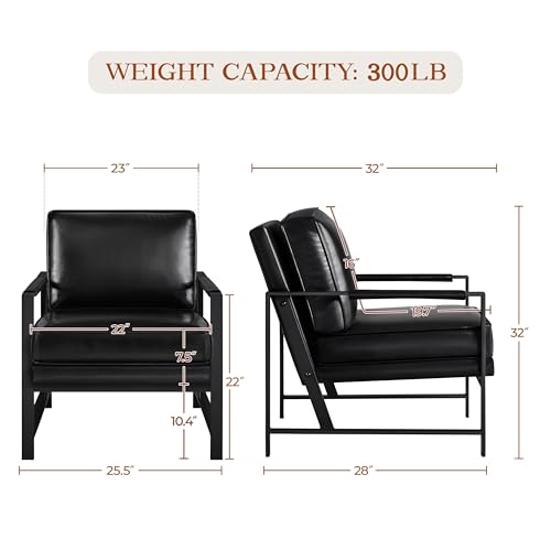 Light Brown PU Leather Armchair Set of 2 Q945