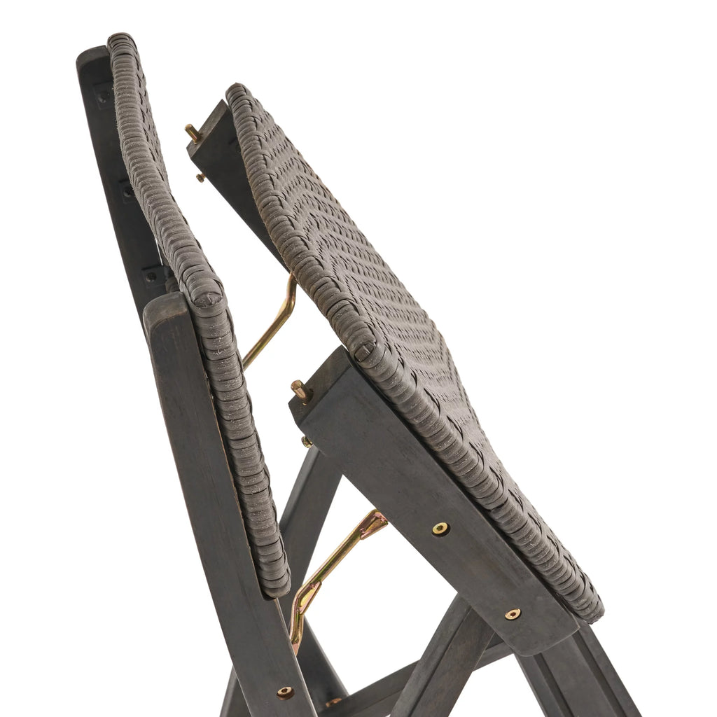 3-Pc Wood and Wicker Bar Height Set E456042