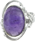 Sterling Silver Amethyst Stone Healing Crystals Q3365