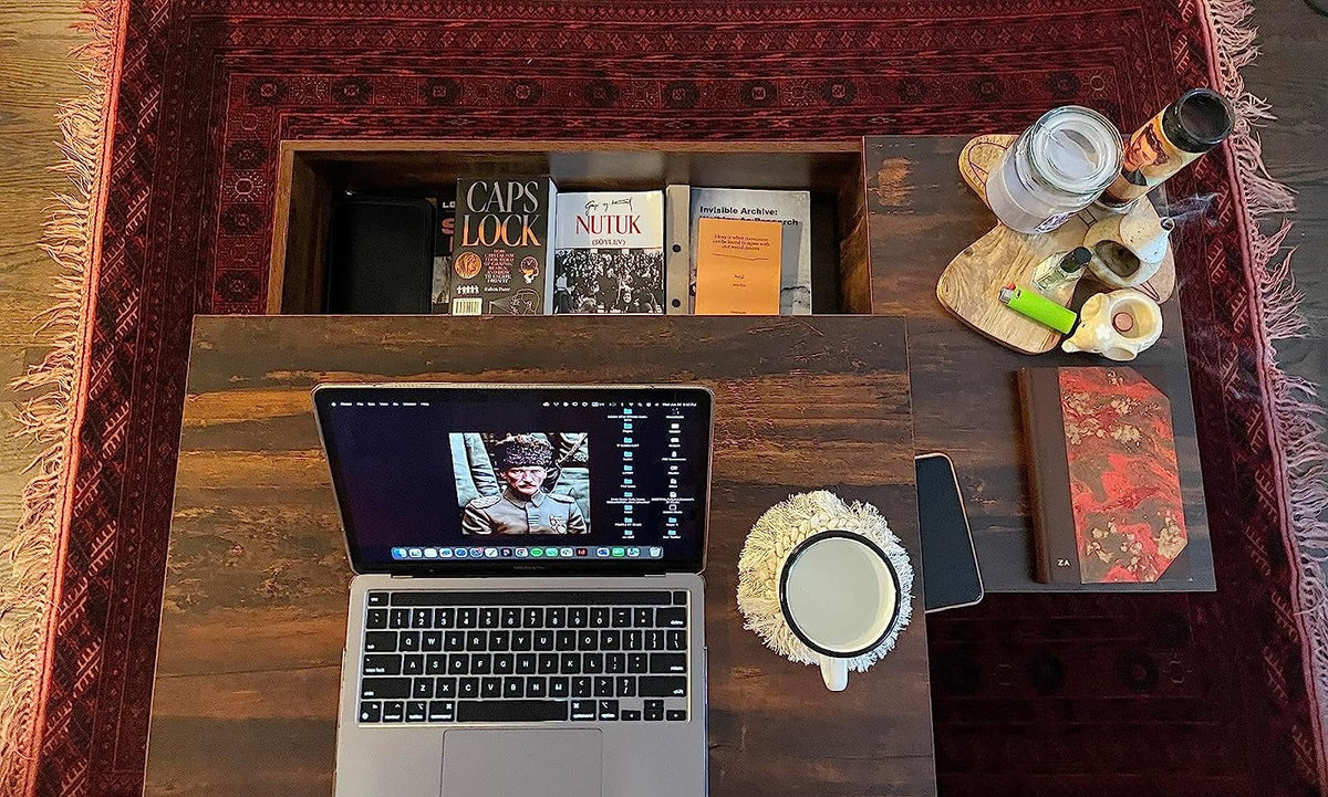 Lift Top Coffee Table with Storage A59113