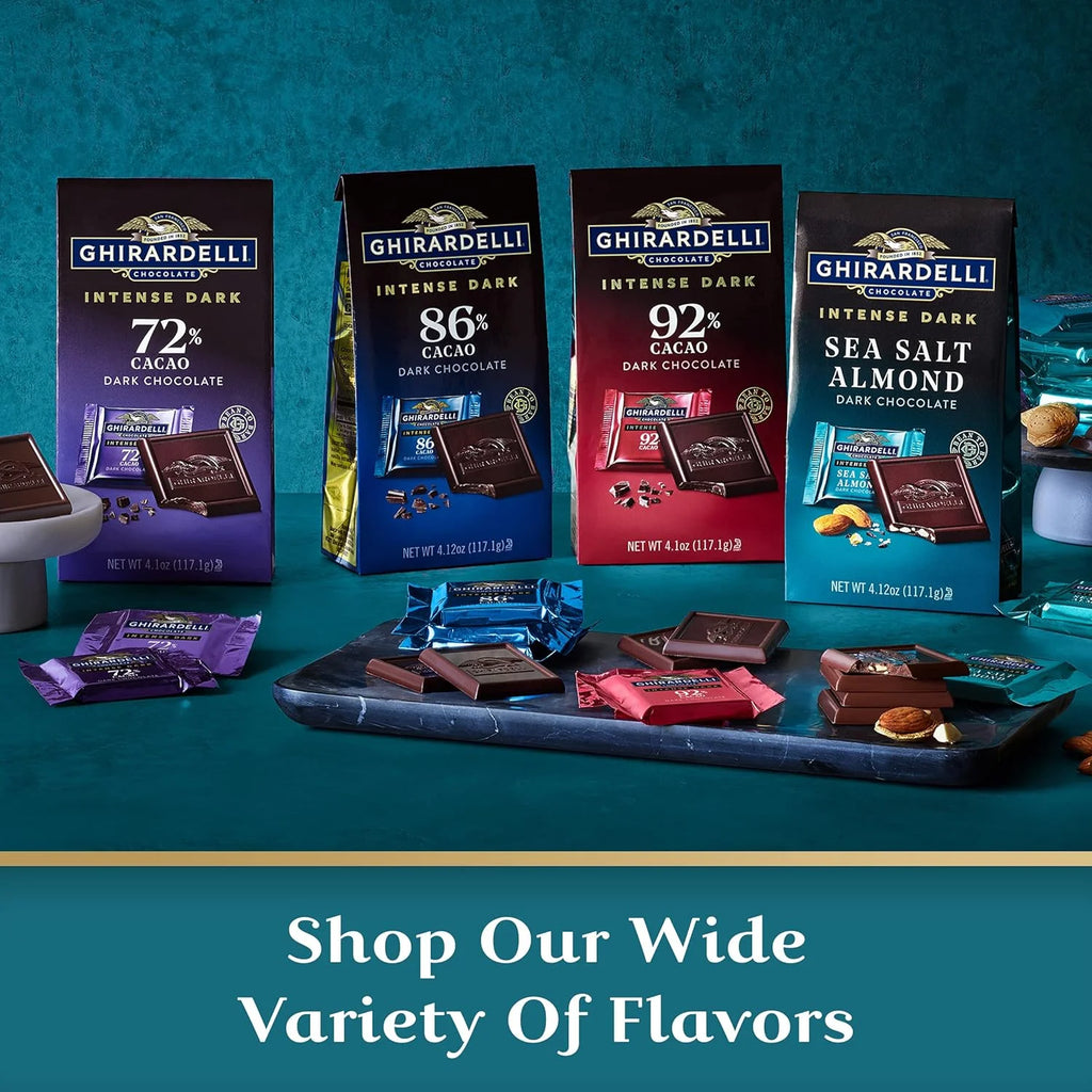 Sea Salt Almond Dark Chocolate Bar 3.5 Ounce (Pack of 4) M334