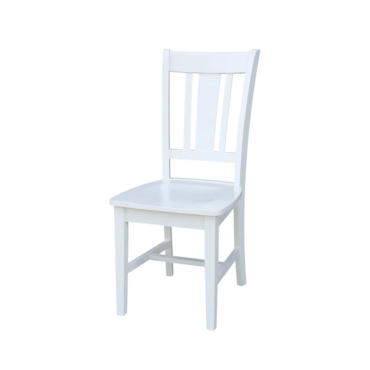 White Solid Wood Splatback Chairs Set of 2 C9236