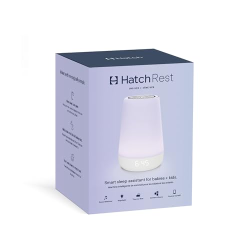 Baby Sound Machine, Night Light, White Noise Soother, Alarm Clock Q236