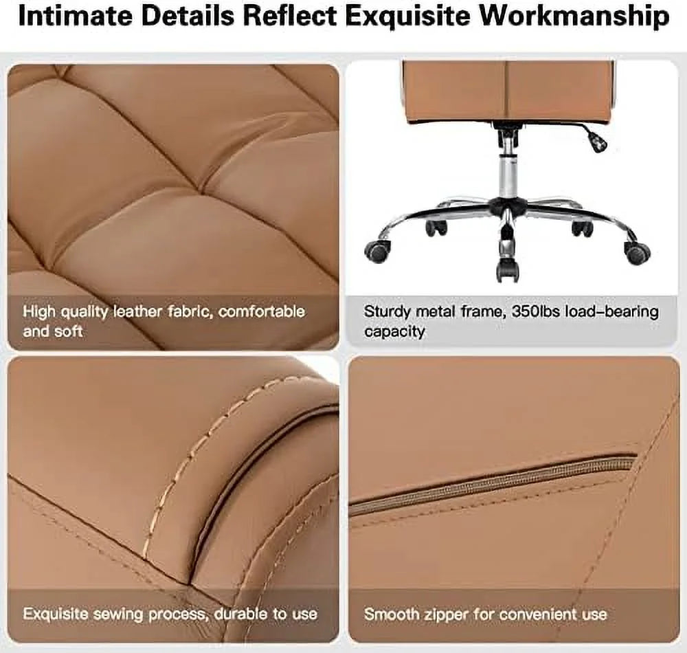 Black Adjustable Leather Executive Office Chair A302547