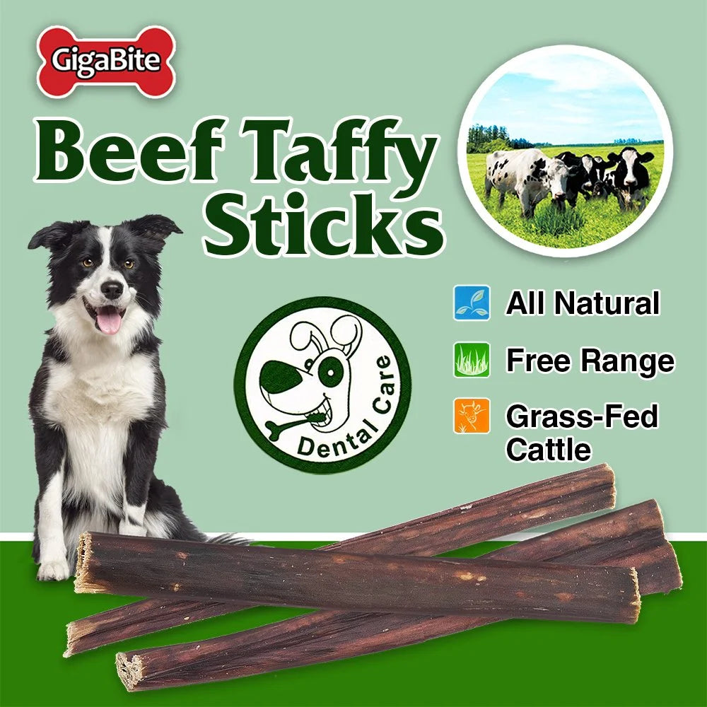 6 Inch Beef Gullet Jerky Sticks Dog Treat 40 Pack F74650