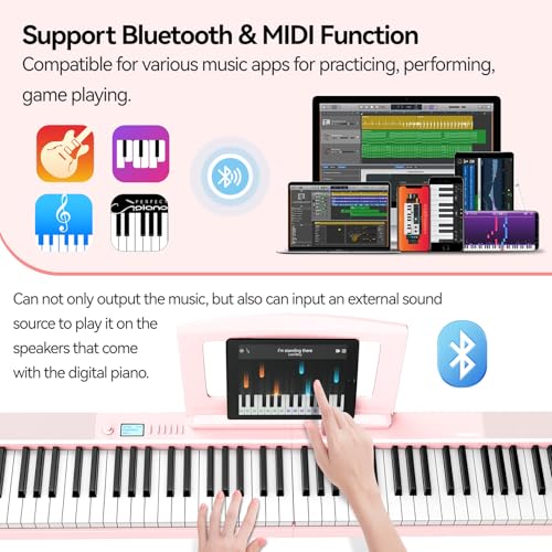 88 Key Weighted Digital Piano with Sustain Pedal L831