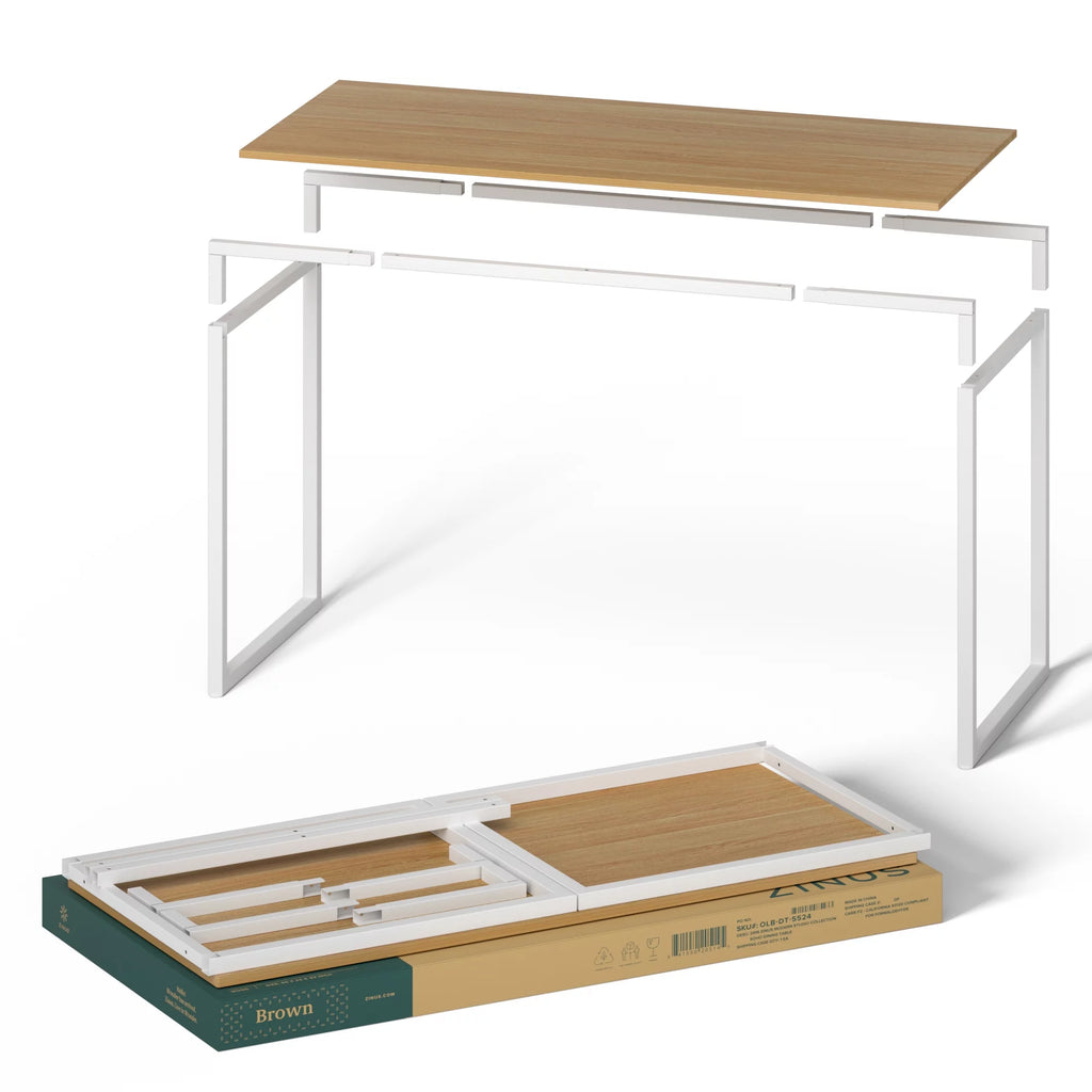 White Frame Desk M1741