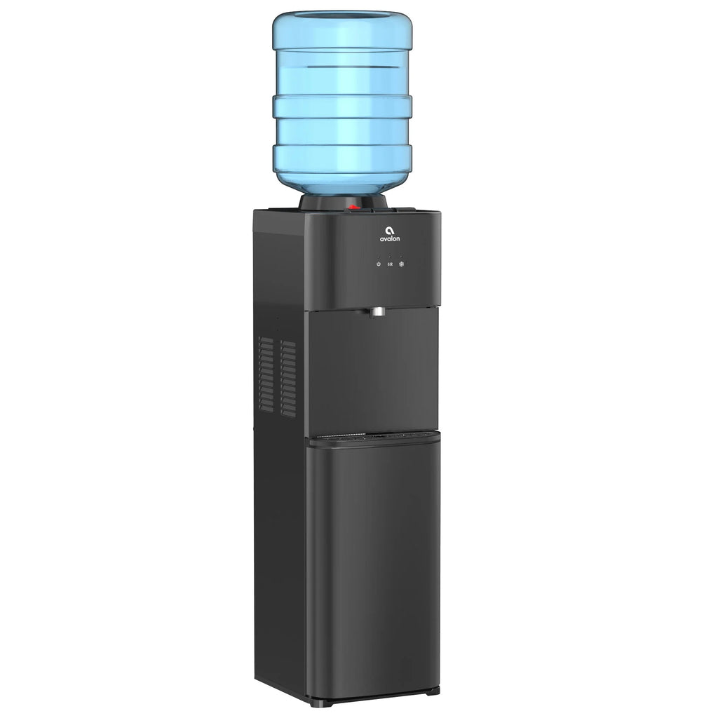 Top Loading Water Cooler Dispenser Black Stainless Steel W830