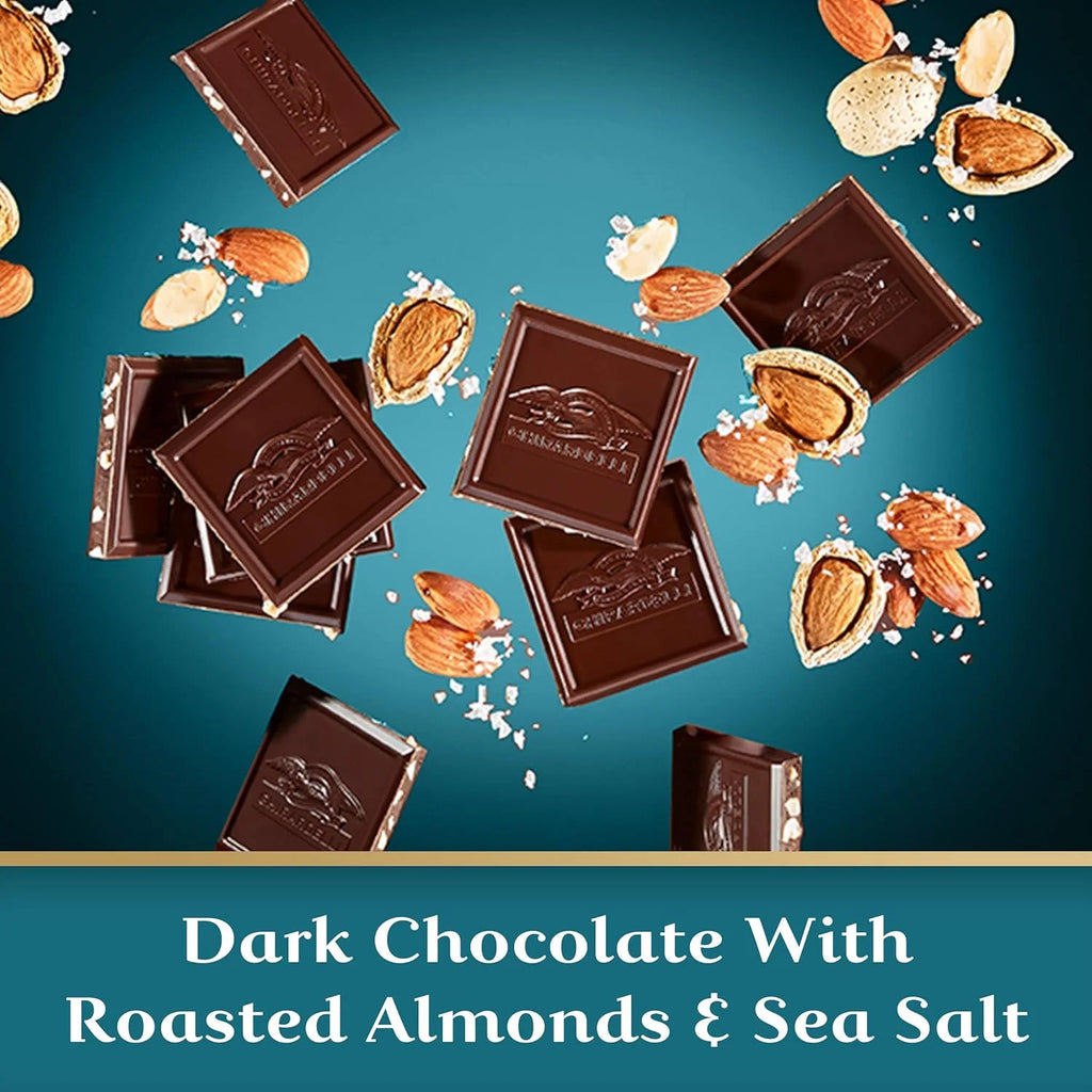 Sea Salt Almond Dark Chocolate Bar 3.5 Ounce (Pack of 4) M334