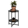 Round Tempered Glass End Table N91085