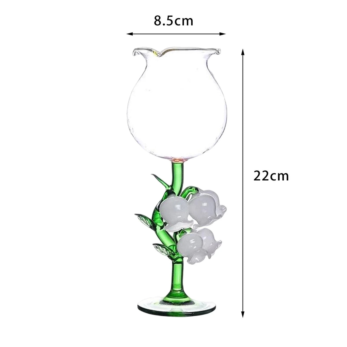 250ml Transparent Glass Goblet Y496