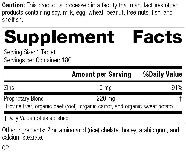 Zinc Chelate 180 Tablets P333904