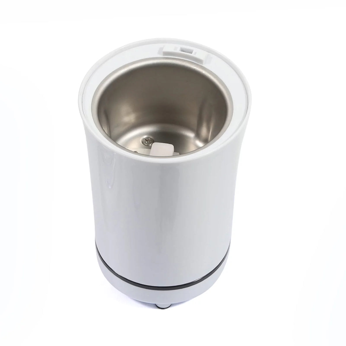 White Electric Coffee Grinder with Stainless Steel Bowl L962