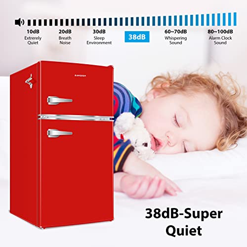 3.2 Cu.Ft 2 Door Mini Fridge with Freezer M7925