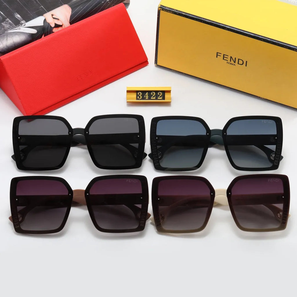 Fashion Double F Frame Polarized Sunglasses N4420