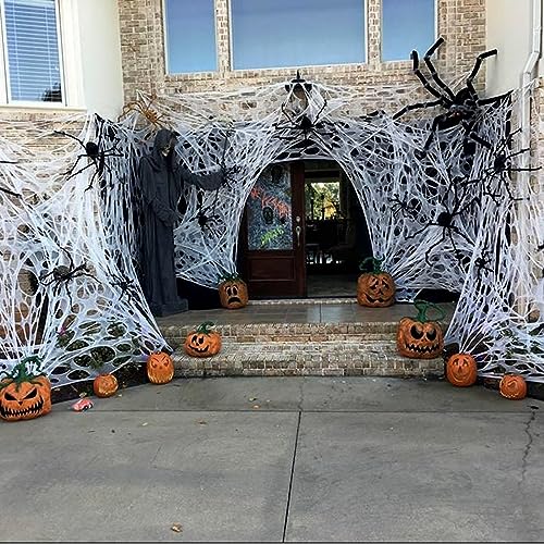 4 lb Giant Elastic Spider Web Halloween Decoration B127038