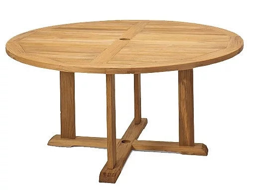 Grade-A Teak 7 Pc Dining Set with 6 Stacking Arm Chairs V2300