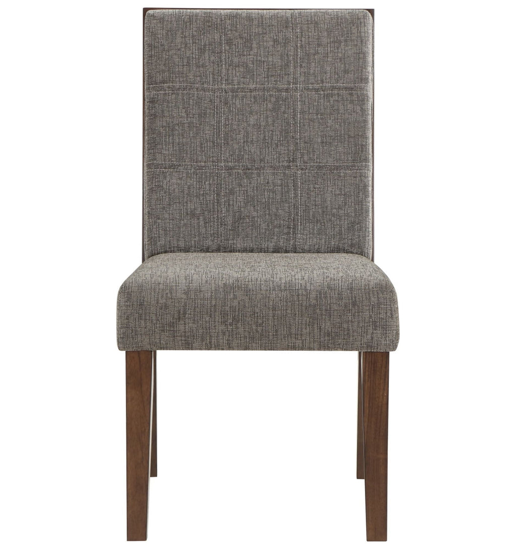 Gray Upholstered Side Chair Set of 2 O2499