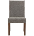 Gray Upholstered Side Chair Set of 2 O2499