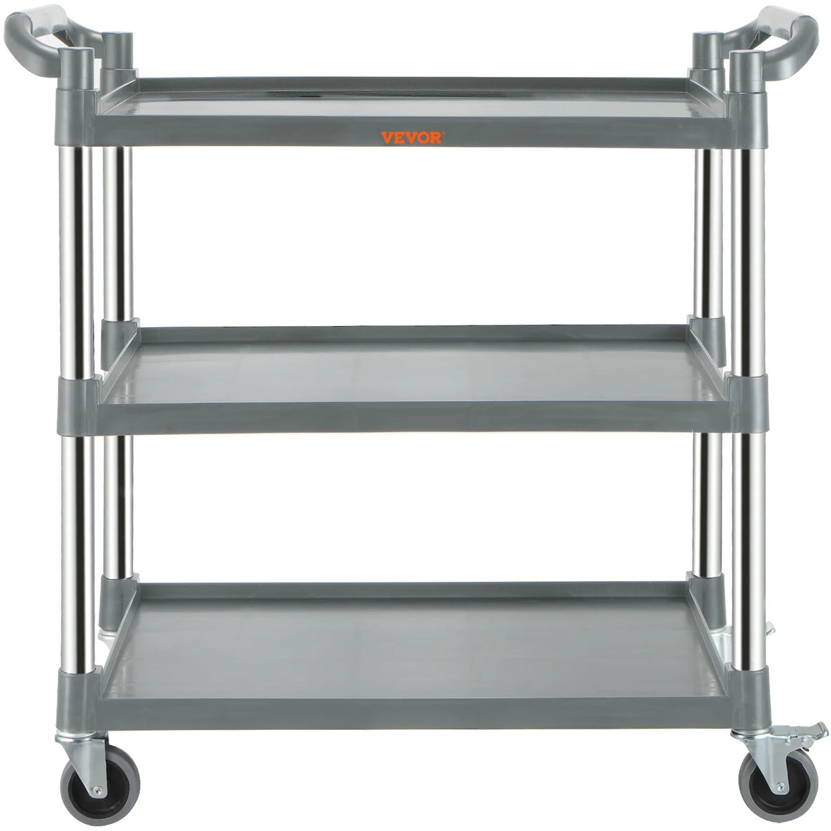 3-Tier Utility Service Cart with Wheels 220lbs Capacity J778