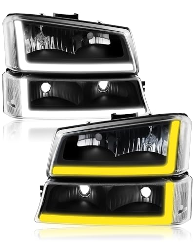 Black Headlights Housing Assembly with Clear Lens U857121