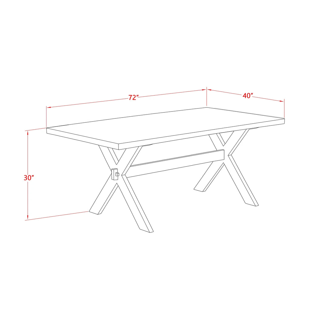 6-Piece Dining Table Set with Bench C8792