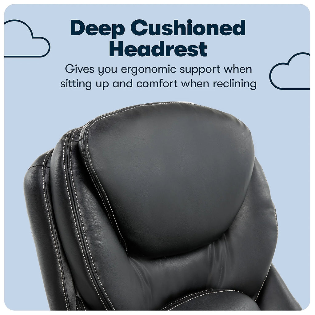Black Leather Executive Chair P1716
