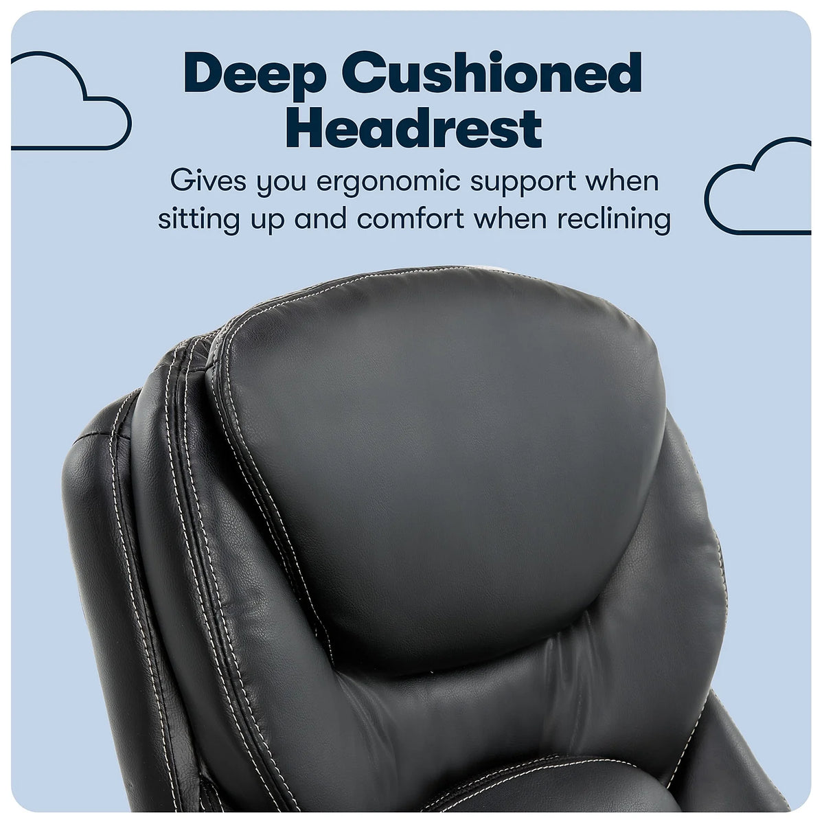 Black Leather Executive Chair P1716