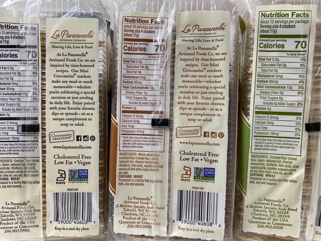 Mini Croccantini Crackers Variety Pack 6 oz (Pack of 6) Q5057