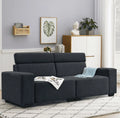 Black Velvet 2-Seater Sofa U50077