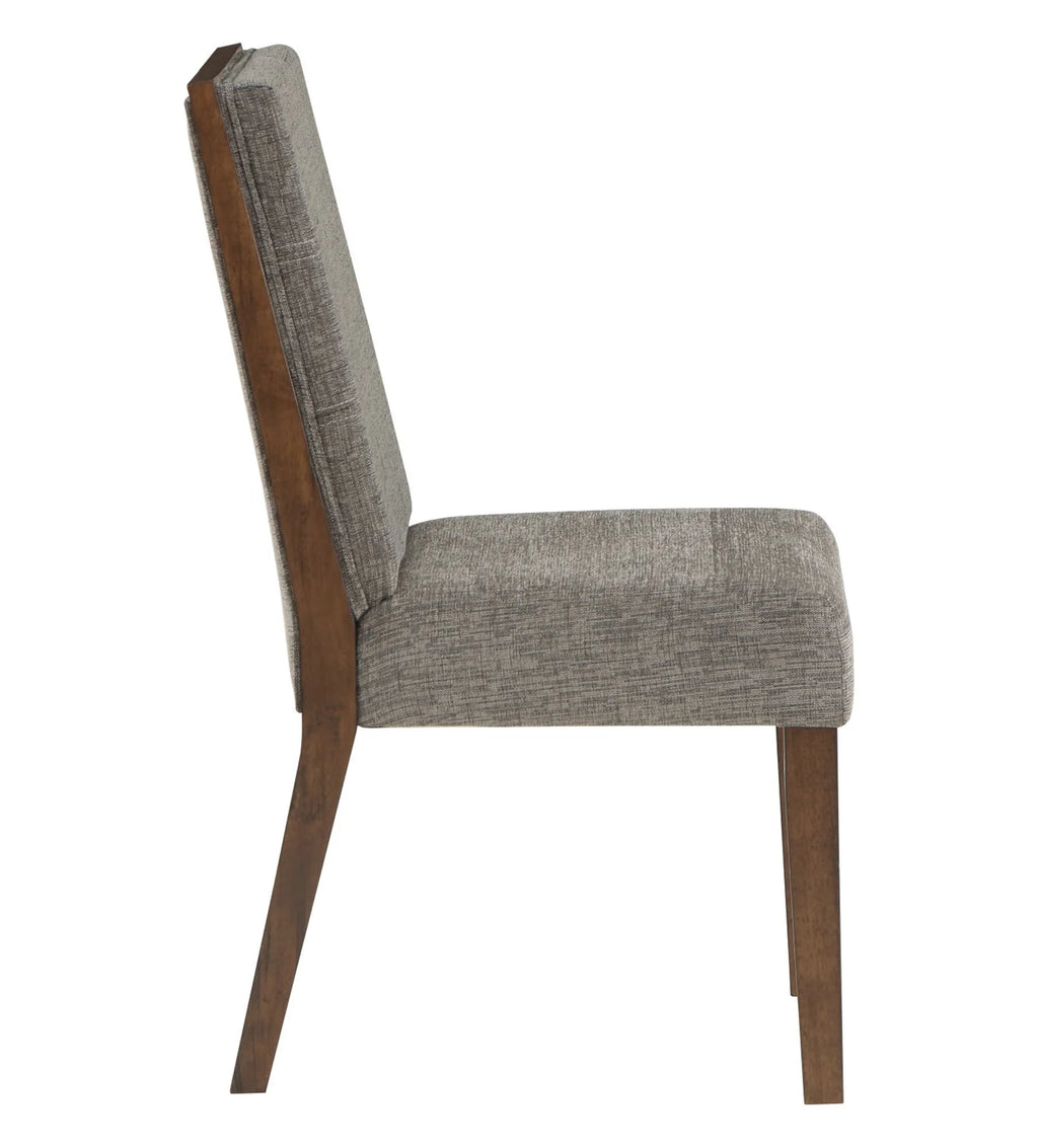 Gray Upholstered Side Chair Set of 2 O2499