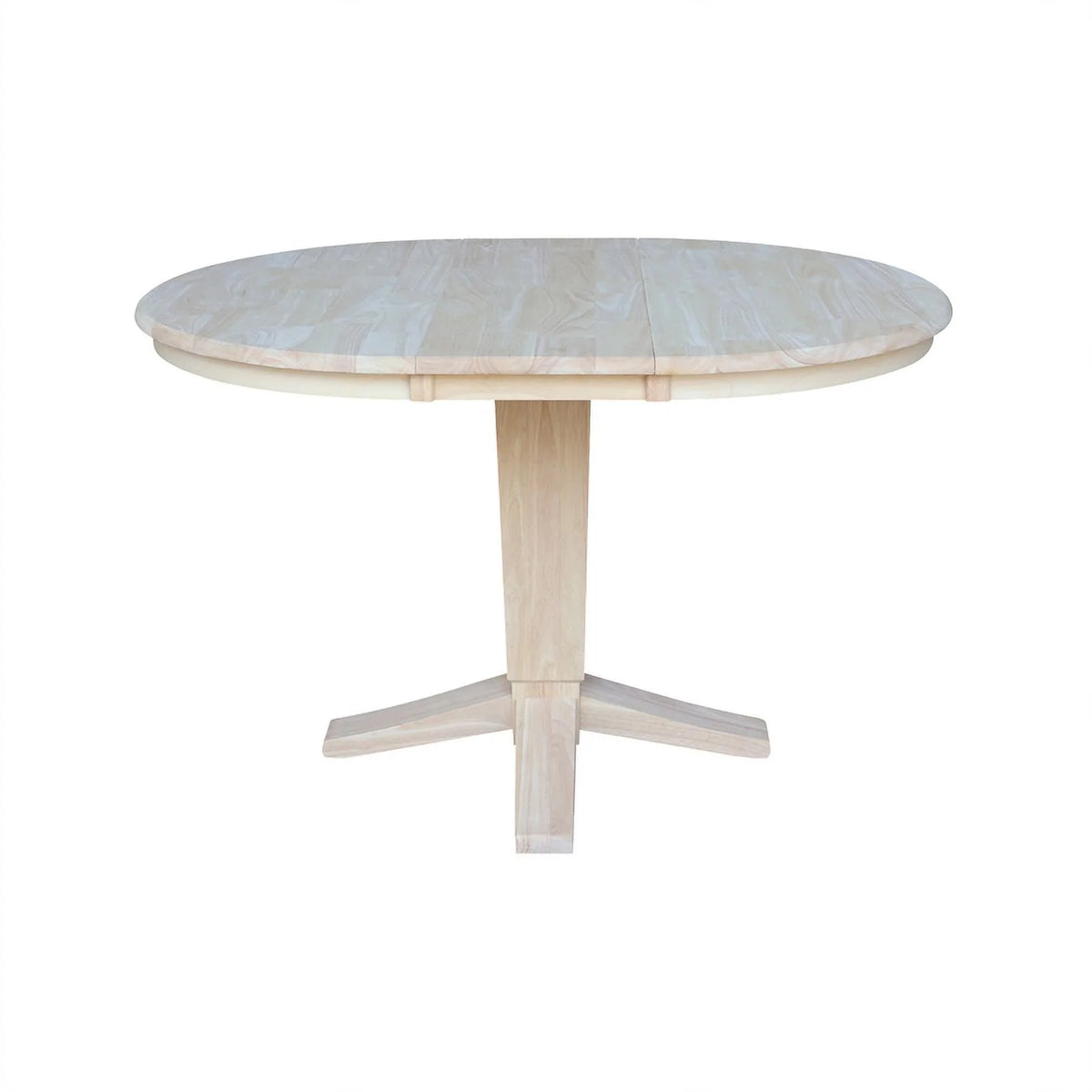 Unfinished Solid Wood Pedestal Dining Table B92079