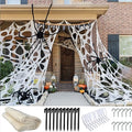 4 lb Giant Elastic Spider Web Halloween Decoration B127038