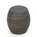 Gray Wicker Outdoor Side Table F573