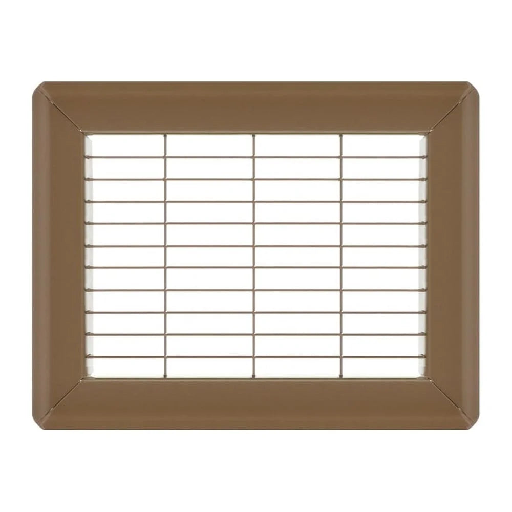 6in x 8in Imperial Brown Heavy Gauge Steel Floor Grille X558601