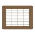6in x 8in Imperial Brown Heavy Gauge Steel Floor Grille X558601