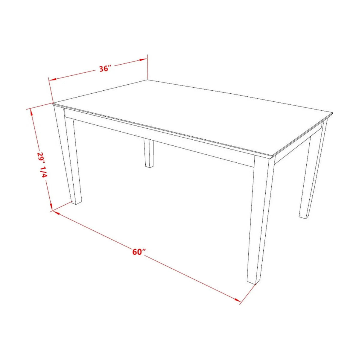 5 Piece Dining Table Set T6788