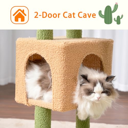 39.4 Inches Light Gray Cat Tree with Scratching Post S379874