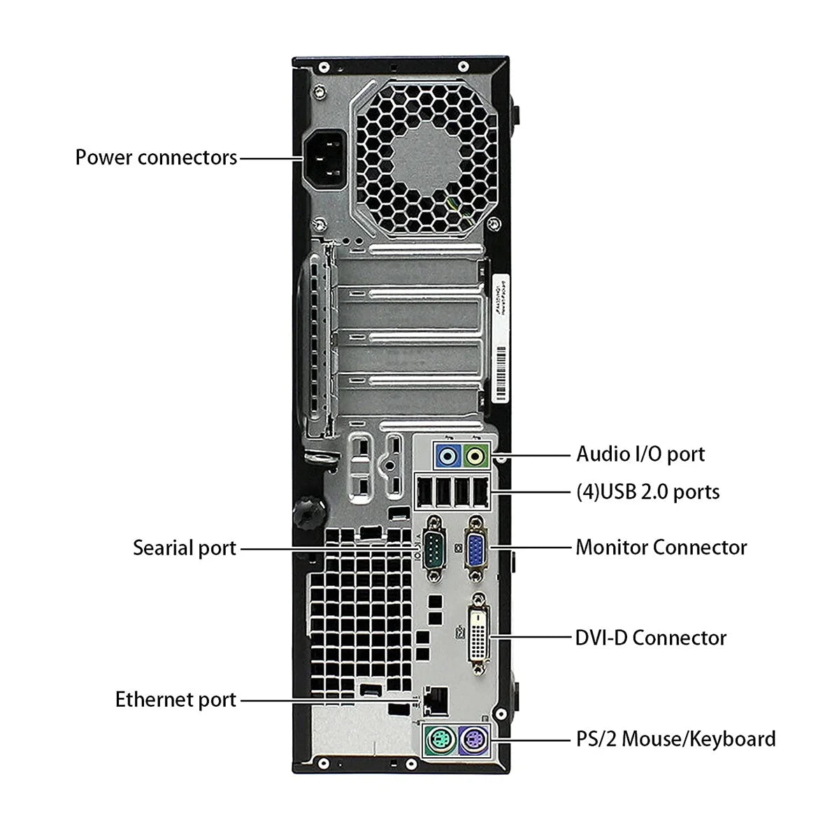 Dual Core 8GB 2TB Windows 10 Desktop Computer PC & 24" LCD S149