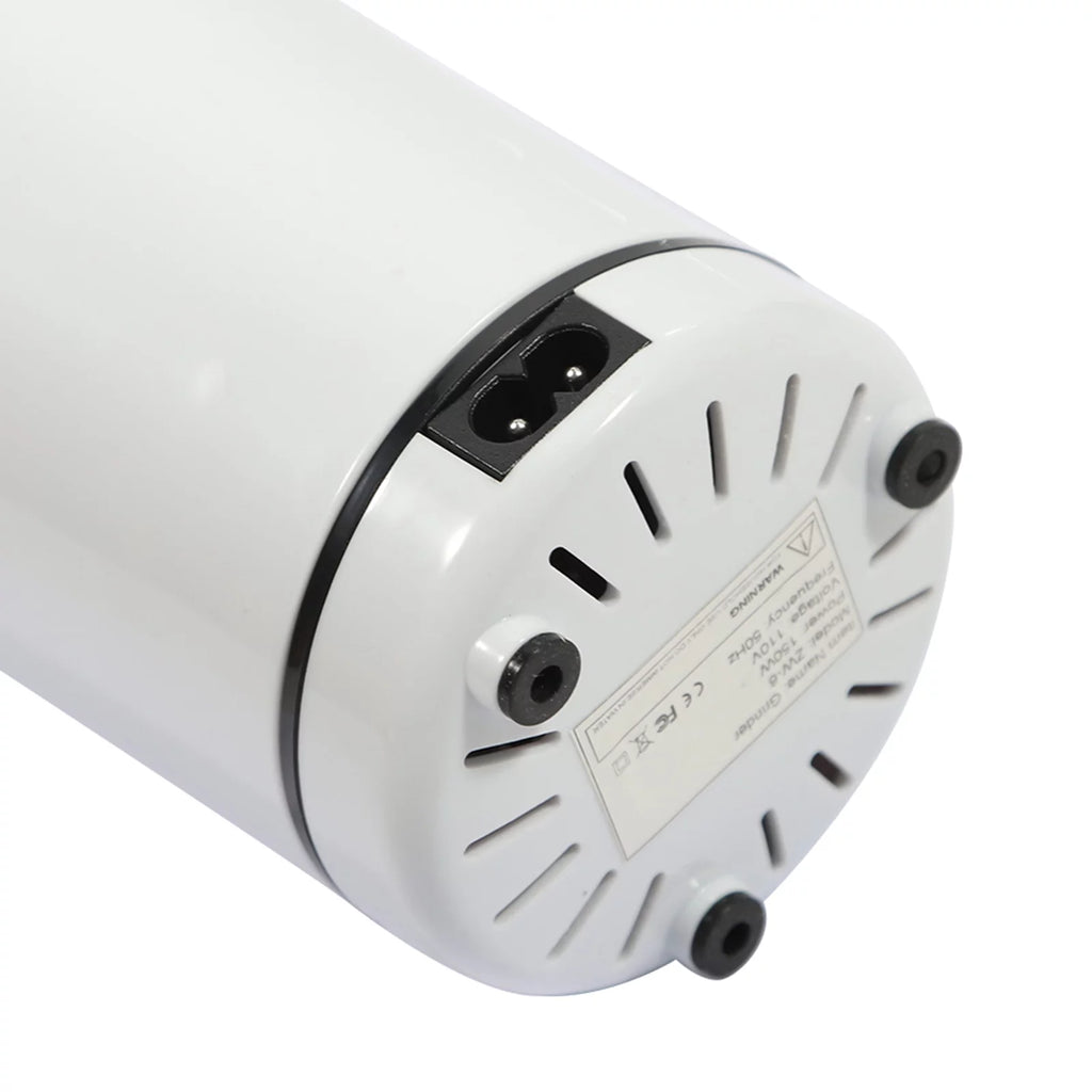 White Electric Coffee Grinder with Stainless Steel Bowl L962