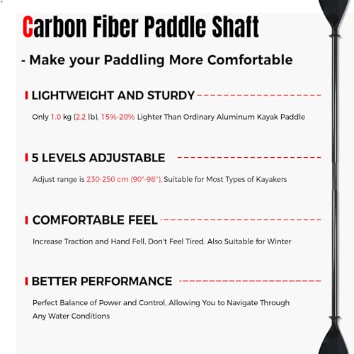 Adjustable Carbon Fiber Kayak Paddle R34413
