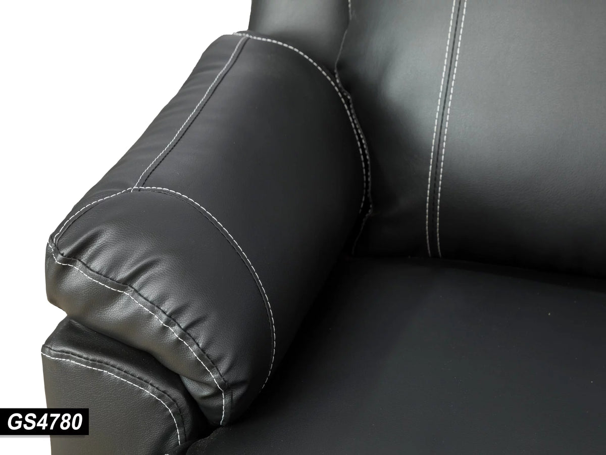 Black Manual Reclining Loveseat J31167