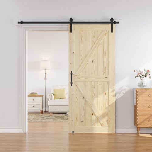 36in x 84in Sliding Barn Door with Hardware Kit Z3481