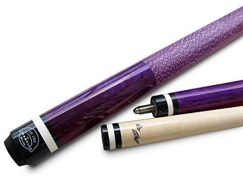 Purple Maple Pool Cue, Purple Case, Glove X8152