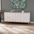 Antique White Three Door Accent Cabinet P941
