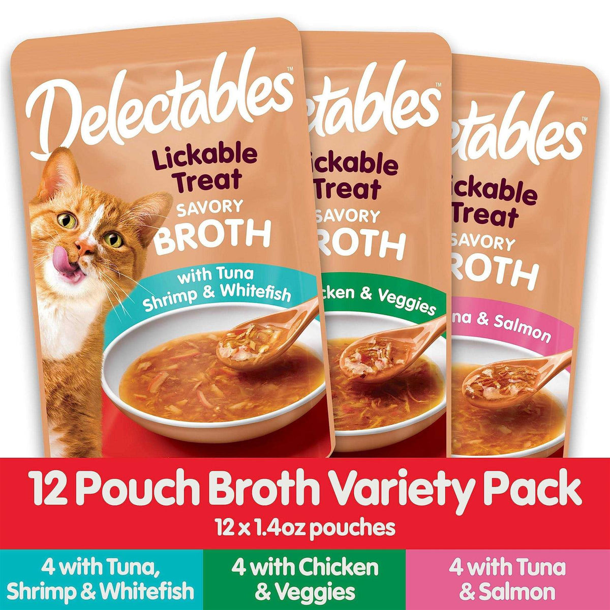 Savory Broths Cat Treats Variety Pack E91626