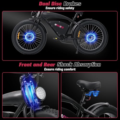 Electric Bike 48V 13Ah 750W 20" Fat Tires UL Certified D459526