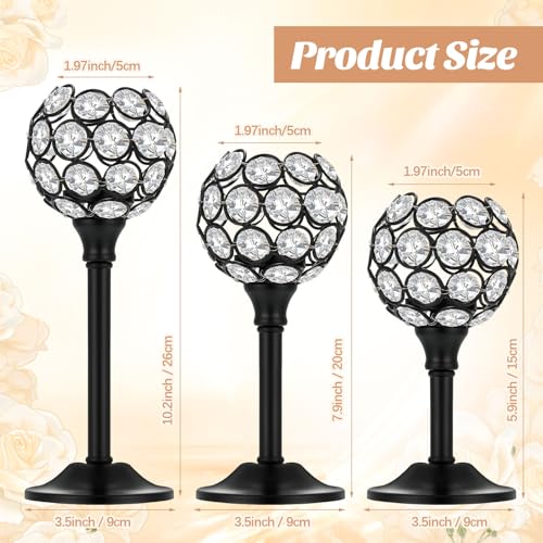 18 Pieces Crystal Candle Holders E9712