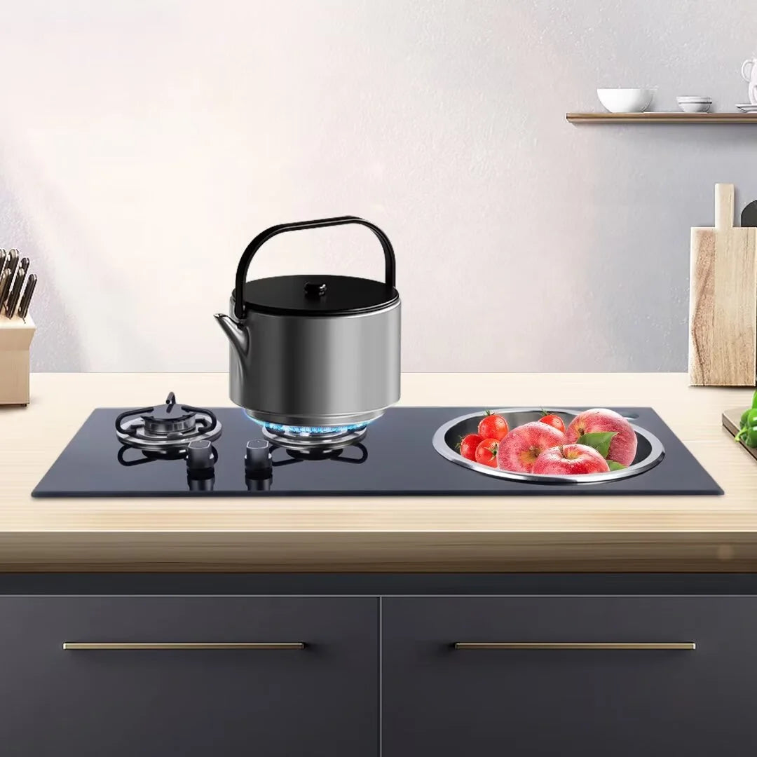 31" Two Burner Gas Cooktop with Sink Combo N821