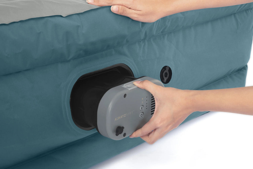 Queen Air Mattress with Rechargeable Pump T484